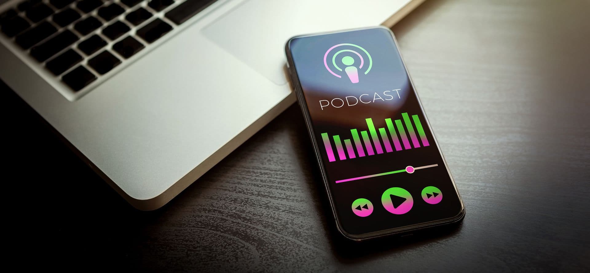 Podcast on Phone