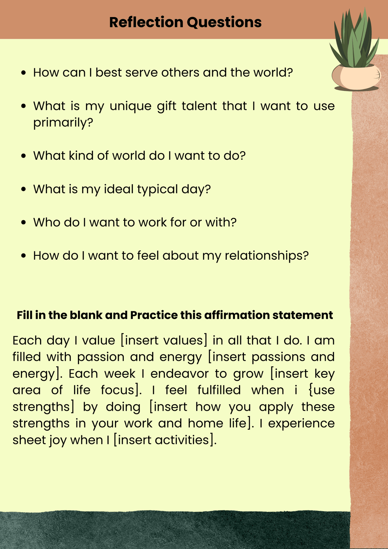 Reflection Questions